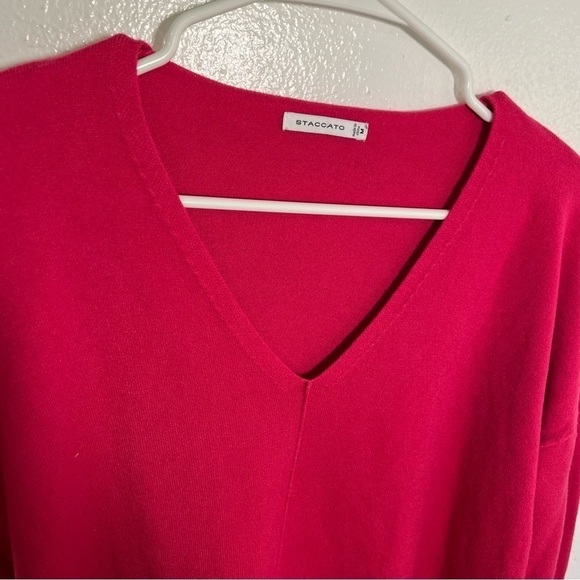Staccato Kehlani V-Neck Sweater Bright Pink - Picture 3 of 12